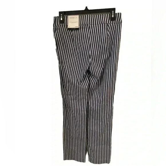 Rafaella Comfort Slim Ankle Blue and White Stripe size 4 NWT - Picture 2 of 5